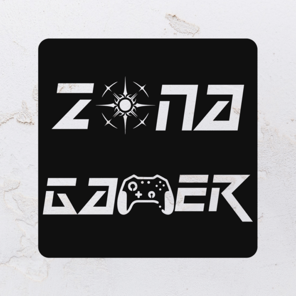 Quadro vazado zona gamer em MDF (Modelo 02)