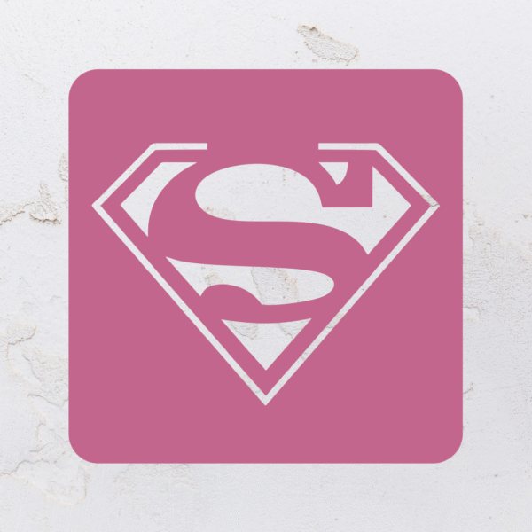 Quadro vazado na forma do Superman em MDF (Modelo 01) - Imagem 6