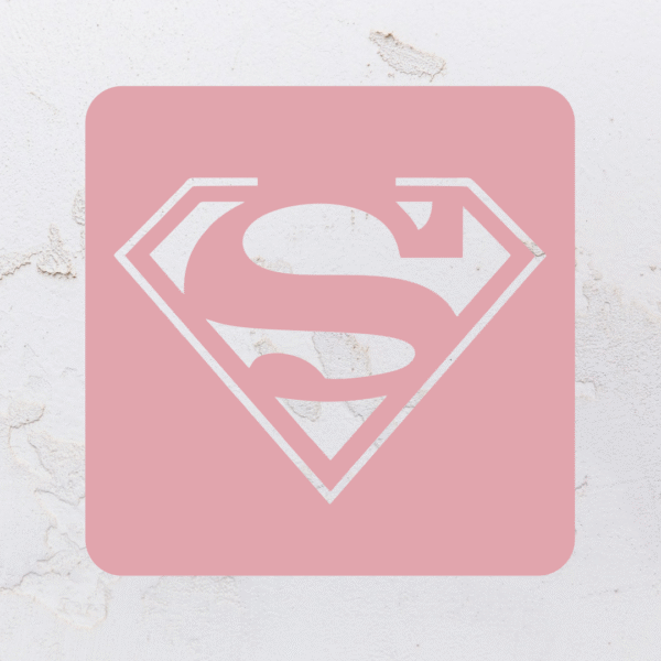 Quadro vazado na forma do Superman em MDF (Modelo 01) - Imagem 7
