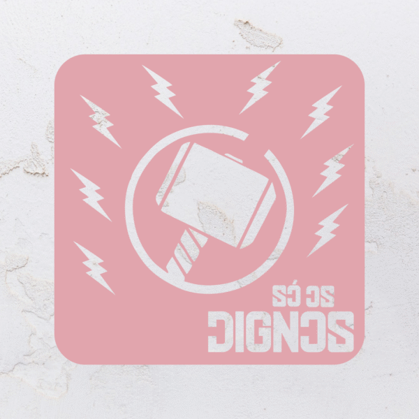 Quadro vazado na forma do Thor em MDF (Modelo 01) - Imagem 7