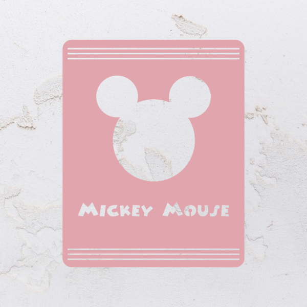 Quadro vazado na forma do Mickey Mouse em MDF (Modelo 01) - Imagem 7