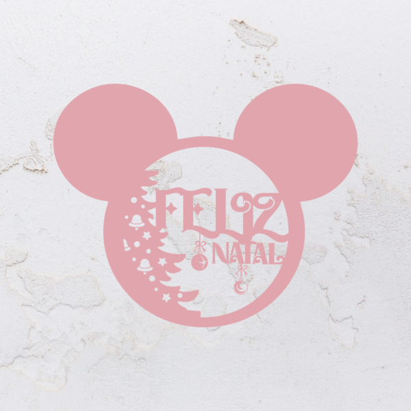 Quadro vazado na forma do Mickey Mouse em MDF (Modelo 02) - Imagem 7