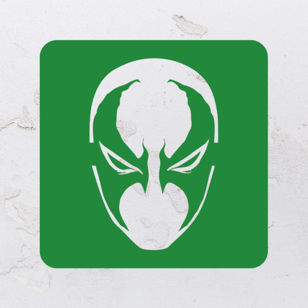 Quadro vazado na forma do Spawn em MDF (Modelo 01) - Imagem 8
