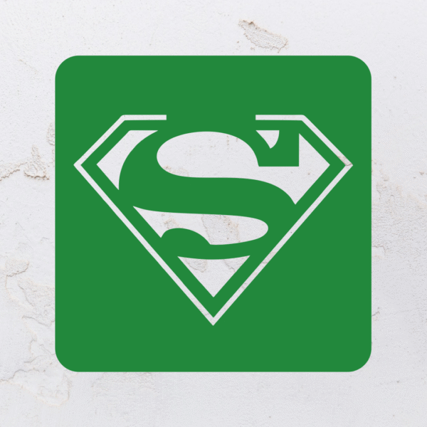 Quadro vazado na forma do Superman em MDF (Modelo 01) - Imagem 8