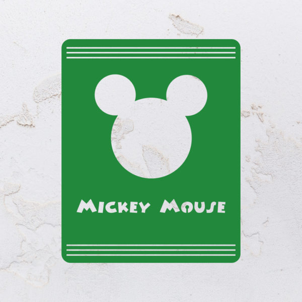 Quadro vazado na forma do Mickey Mouse em MDF (Modelo 01) - Imagem 8