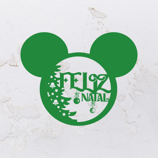 Quadro vazado na forma do Mickey Mouse em MDF (Modelo 02) - Imagem 8