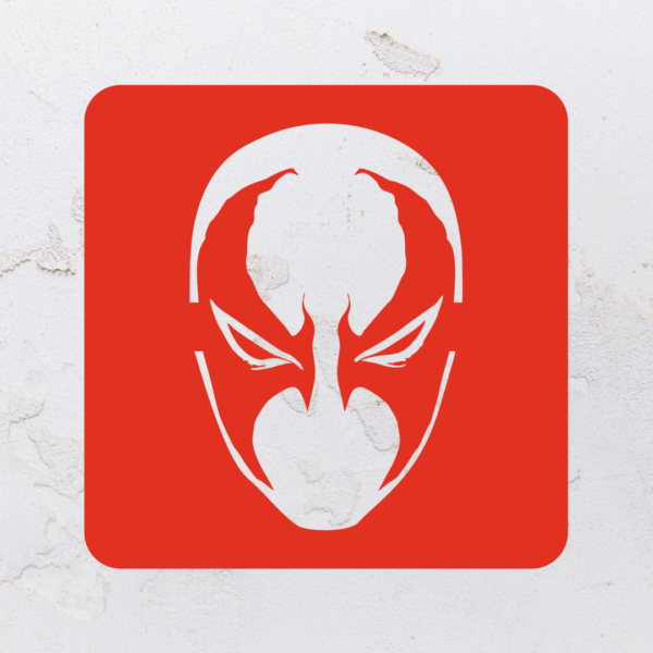 Quadro vazado na forma do Spawn em MDF (Modelo 01) - Imagem 9