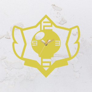 Relógio de parede vazado na forma do Brawl Star em MDF (Modelo 01)