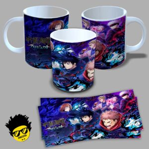 Caneca de porcelana na forma do Jujutsu Kaisen (Modelo 01) 325ml Aaa