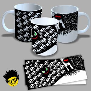 Caneca de porcelana na forma do Batman (Modelo 01)