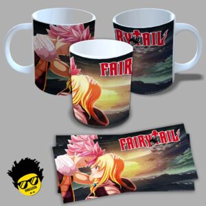 Caneca de porcelana na forma do Fairy Tail (Modelo 01) 325ml Aaa