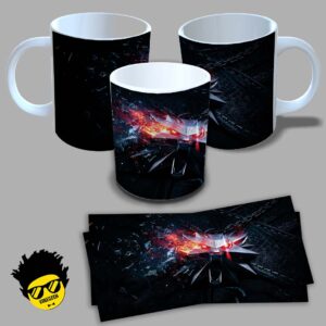 Caneca de porcelana na forma do The Witcher (Modelo 01) 325ml Aaa
