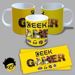 Caneca de porcelana Geek Gamer (Modelo 01) 325ml Aaa