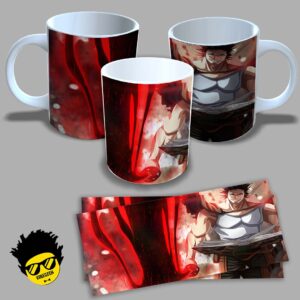 Caneca de porcelana na forma do Black Clover (Modelo 01) 325ml Aaa