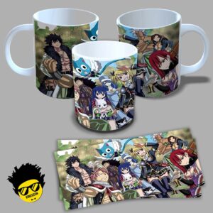 Caneca de porcelana na forma do Fairy Tail (Modelo 01) 325ml Aaa