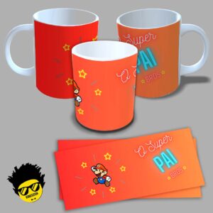 Caneca de porcelana para dia dos pais (Modelo 01) 325ml Aaa