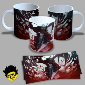 Caneca de porcelana na forma do Black Clover (Modelo 03) 325ml Aaa