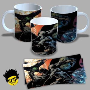Caneca de porcelana na forma do Batman (Modelo 05) 325ml Aaa