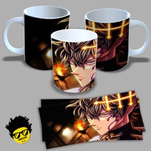 Caneca de porcelana na forma do Black Clover (Modelo 07) 325ml Aaa