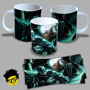 Caneca de porcelana na forma do Batman (Modelo 07) 325ml Aaa