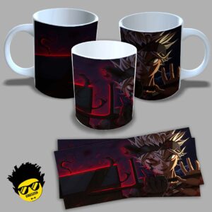 Caneca de porcelana na forma do Black Clover (Modelo 08) 325ml Aaa