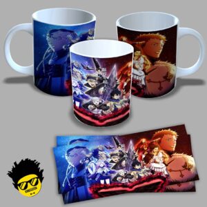 Caneca de porcelana na forma do Black Clover (Modelo 09) 325ml Aaa