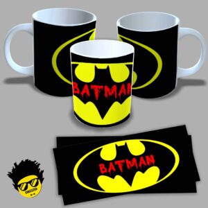 Caneca de porcelana na forma do Batman (Modelo 09) 325ml Aaa