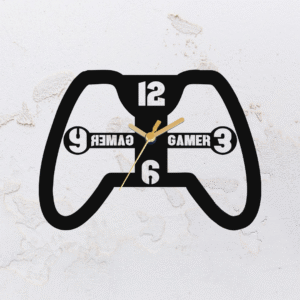Relógio de parede vazado na forma de um Vídeo Game em MDF (Modelo 02)