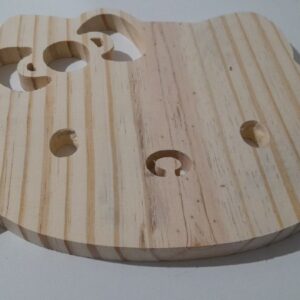 Tábua para petiscos na forma da Hello Kitty em Pinus (Modelo 02)