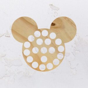 Suporte para ovos na forma do Mickey Mouse em Pinus (Modelo 01)