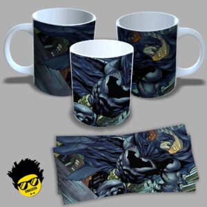 Caneca de porcelana na forma do Batman (Modelo 04) 325ml Aaa