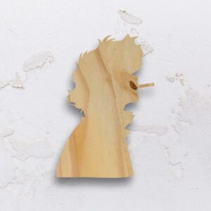 Tábua para petiscos na forma Cowboy Bebop em Pinus (Modelo 01)