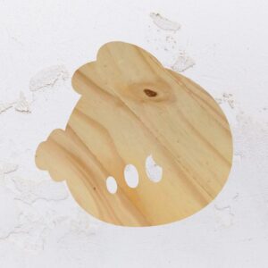Tábua para petiscos na forma do Angry Birds em Pinus (Modelo 01)