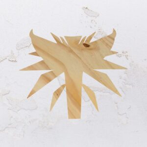 Tábua para petiscos na forma do The Witcher em Pinus (Modelo 01)