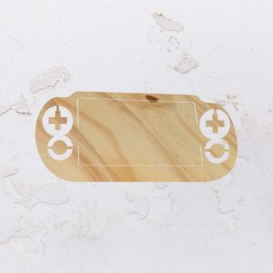 Tábua para petiscos na forma do Gameboy em Pinus (Modelo 01)