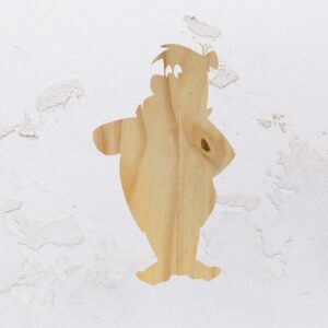 Tábua para petiscos na forma do Flintistones em Pinus (Modelo 01)