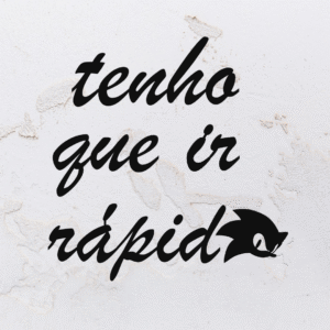 Letreiro decorativo vazado na forma do Sonic em MDF (Modelo 01)